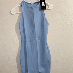 Tight fitting blue fashion nova dress